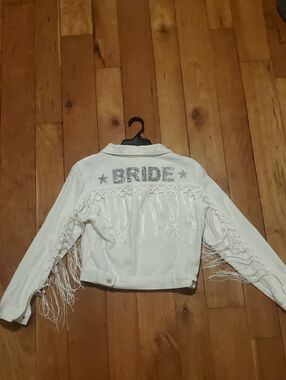 Event BlossomWhite Fringe-Trim Women's Jacket